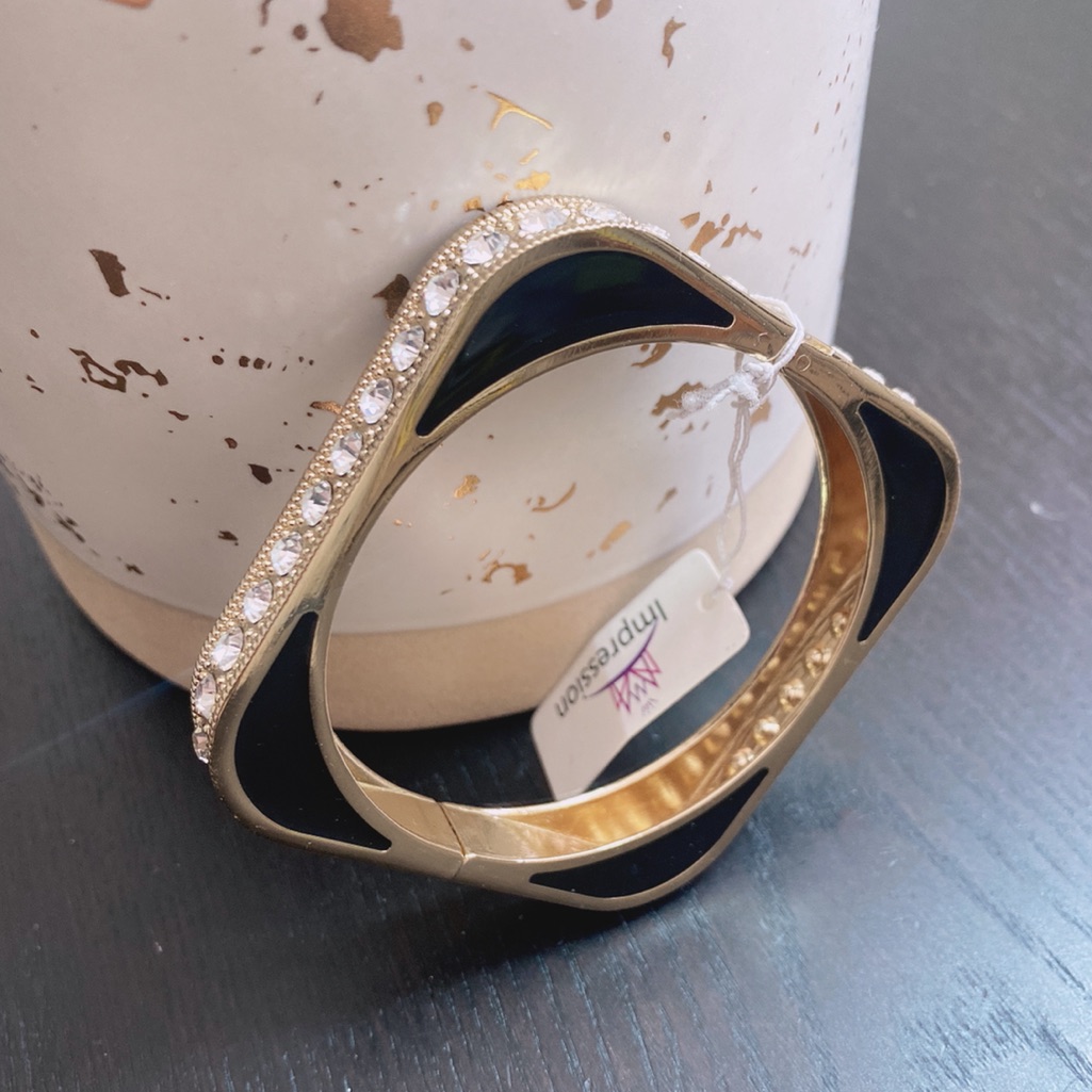 Impression Studded Bangle